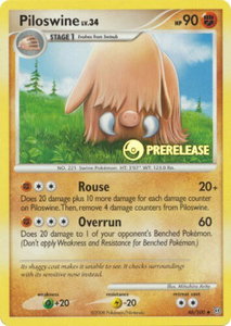 Piloswine - 46/100 (Prerelease) - Nintendo Promos (PR) #46/100 - Rare Pokémon Trading Card