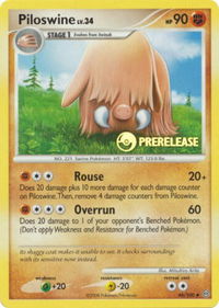 Piloswine - 46/100 (Prerelease) - Nintendo Promos (PR) #46/100 - Rare Pokémon Trading Card