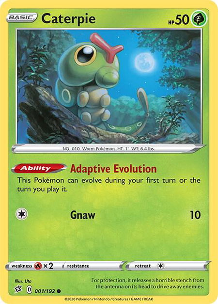 Caterpie - SWSH02: Rebel Clash Pokémon trading card