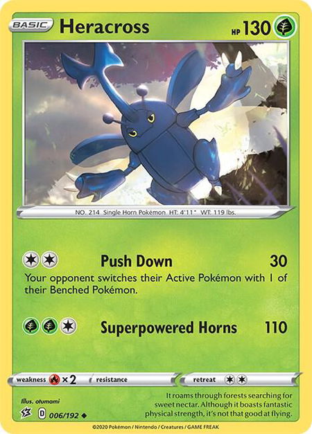 Heracross - SWSH02: Rebel Clash Pokémon trading card