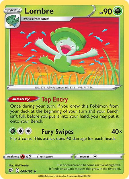Lombre - SWSH02: Rebel Clash Pokémon trading card