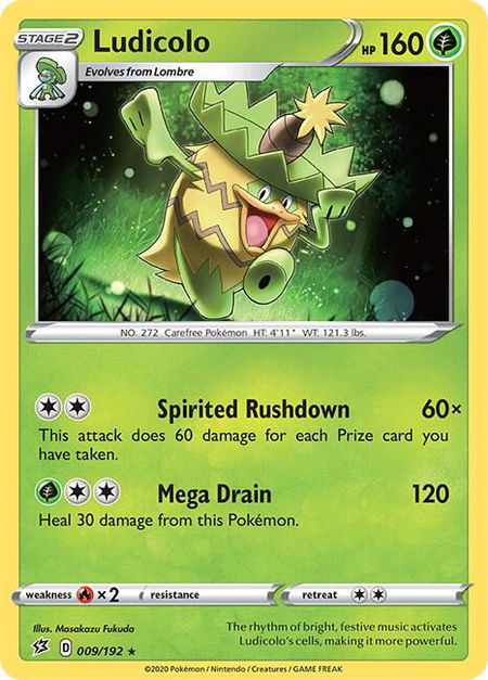 Ludicolo - SWSH02: Rebel Clash Pokémon trading card