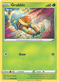 Grubbin - SWSH02: Rebel Clash (SWSH02) #016/192 - Common Pokémon Trading Card