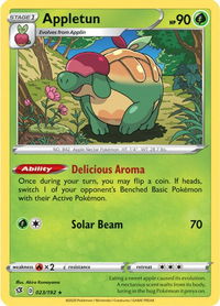 Appletun - SWSH02: Rebel Clash (SWSH02) #023/192 - Holo Rare Pokémon Trading Card
