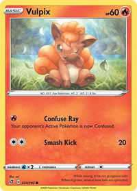 Vulpix - SWSH02: Rebel Clash (SWSH02) #024/192 - Common Pokémon Trading Card