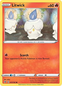 Litwick - SWSH02: Rebel Clash (SWSH02) #031/192 - Common Pokémon Trading Card