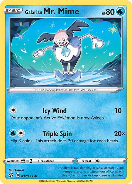 Galarian Mr. Mime - SWSH02: Rebel Clash Pokémon trading card