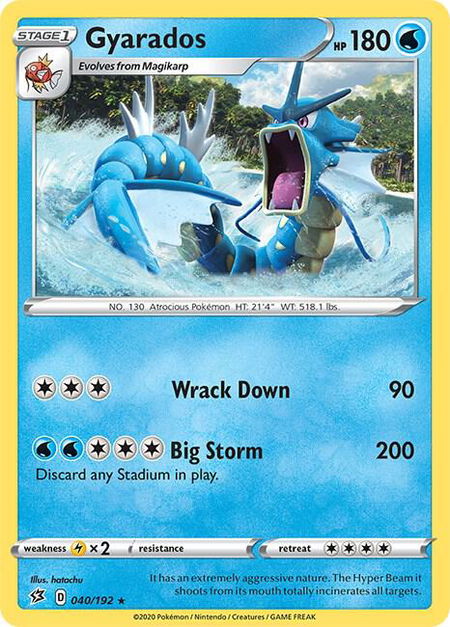 Gyarados - SWSH02: Rebel Clash Pokémon trading card