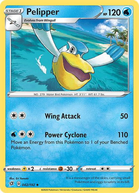 Pelipper - SWSH02: Rebel Clash Pokémon trading card