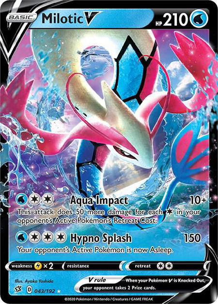 Milotic V - SWSH02: Rebel Clash Pokémon trading card