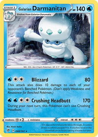 Galarian Darmanitan - SWSH02: Rebel Clash (SWSH02) #048/192 - Rare Pokémon Trading Card