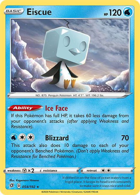 Eiscue - SWSH02: Rebel Clash Pokémon trading card