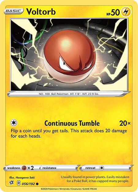 Voltorb - SWSH02: Rebel Clash Pokémon trading card