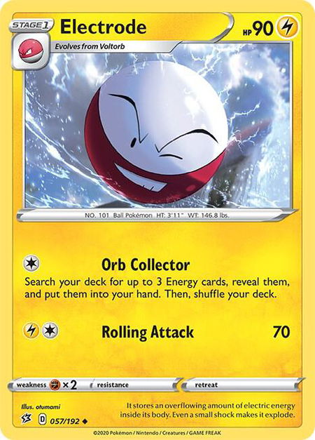 Electrode - SWSH02: Rebel Clash Pokémon trading card