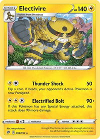 Electivire - SWSH02: Rebel Clash (SWSH02) #059/192 - Rare Pokémon Trading Card