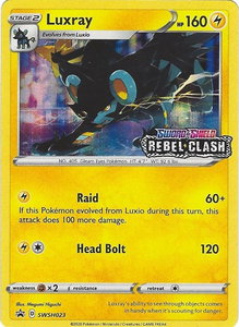 Luxray - SWSH023 (Prerelease) - SWSH: Sword & Shield Promo Cards (SWSD) #SWSH023 - Promo Pokémon Trading Card