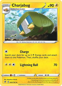 Charjabug - SWSH02: Rebel Clash (SWSH02) #065/192 - Uncommon Pokémon Trading Card