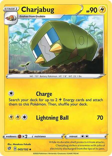 Charjabug - SWSH02: Rebel Clash Pokémon trading card