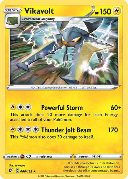 Vikavolt - SWSH02: Rebel Clash Pokémon trading card