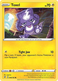 Toxel - SWSH02: Rebel Clash (SWSH02) #068/192 - Common Pokémon Trading Card