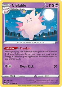 Clefable - SWSH02: Rebel Clash (SWSH02) #075/192 - Holo Rare Pokémon Trading Card