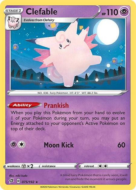 Clefable - SWSH02: Rebel Clash Pokémon trading card
