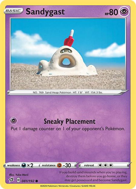 Sandygast - SWSH02: Rebel Clash Pokémon trading card