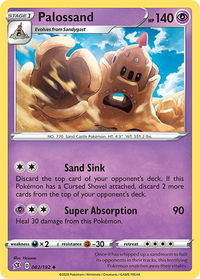 Palossand - SWSH02: Rebel Clash (SWSH02) #082/192 - Uncommon Pokémon Trading Card