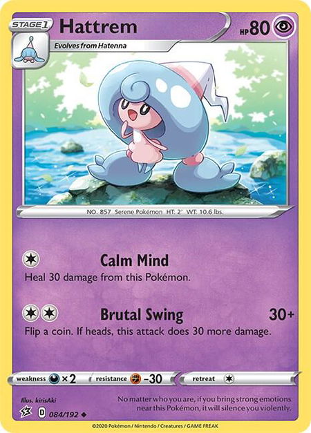 Hattrem - SWSH02: Rebel Clash Pokémon trading card