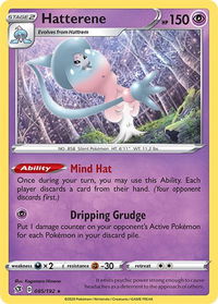 Hatterene - SWSH02: Rebel Clash (SWSH02) #085/192 - Holo Rare Pokémon Trading Card
