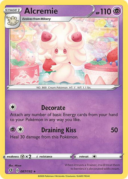 Alcremie - SWSH02: Rebel Clash Pokémon trading card