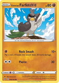 Galarian Farfetch'd - SWSH02: Rebel Clash (SWSH02) #094/192 - Common Pokémon Trading Card