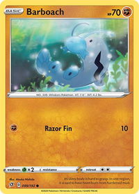 Barboach - SWSH02: Rebel Clash (SWSH02) #099/192 - Common Pokémon Trading Card
