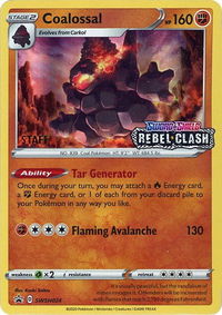Coalossal - SWSH024 (Prerelease) [Staff] - SWSH: Sword & Shield Promo Cards (SWSD) #SWSH024 - Promo Pokémon Trading Card