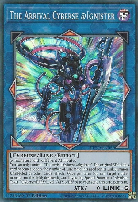 The Arrival Cyberse @Ignister - Eternity Code YuGiOh trading card