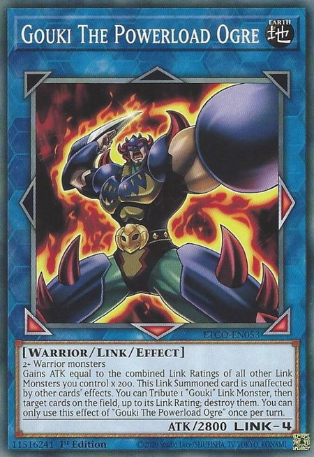 Gouki The Powerload Ogre - Eternity Code YuGiOh trading card