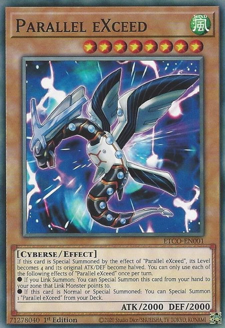 Parallel eXceed - Eternity Code YuGiOh trading card