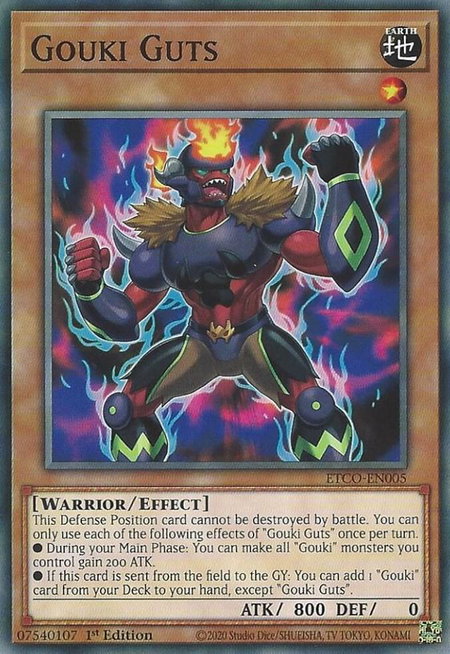 Gouki Guts - Eternity Code YuGiOh trading card