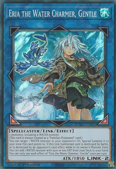 Eria the Water Charmer, Gentle - Eternity Code YuGiOh trading card
