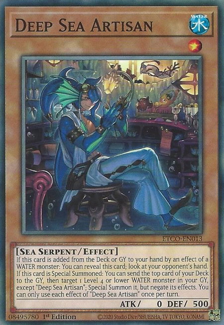 Deep Sea Artisan - Eternity Code YuGiOh trading card