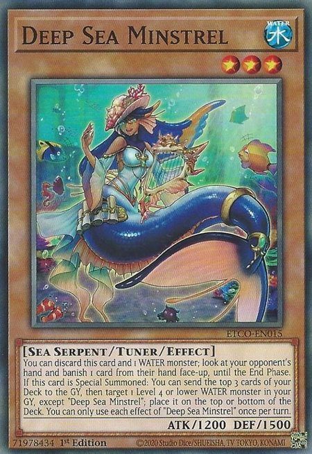 Deep Sea Minstrel - Eternity Code YuGiOh trading card