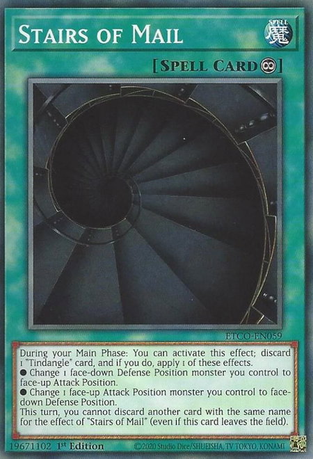 Stairs of Mail - Eternity Code YuGiOh trading card