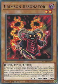 Crimson Resonator - Eternity Code (ETCO) #ETCO-EN017 - Common / Short Print YuGiOh Trading Card