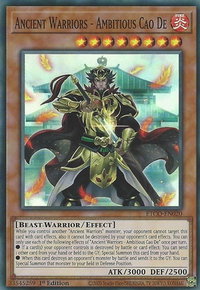 Ancient Warriors - Ambitious Cao De - Eternity Code (ETCO) #ETCO-EN020 - Super Rare YuGiOh Trading Card