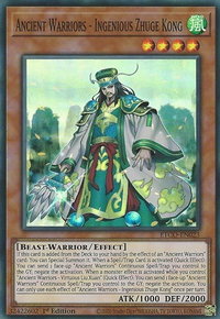 Ancient Warriors - Ingenious Zhuge Kong - Eternity Code (ETCO) #ETCO-EN023 - Super Rare YuGiOh Trading Card