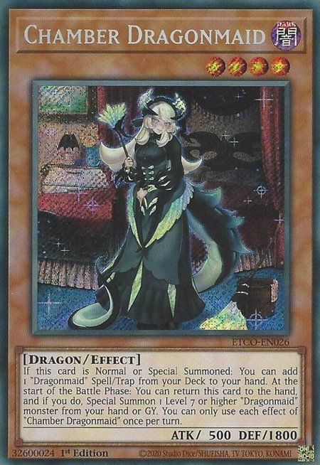 Chamber Dragonmaid - Eternity Code YuGiOh trading card