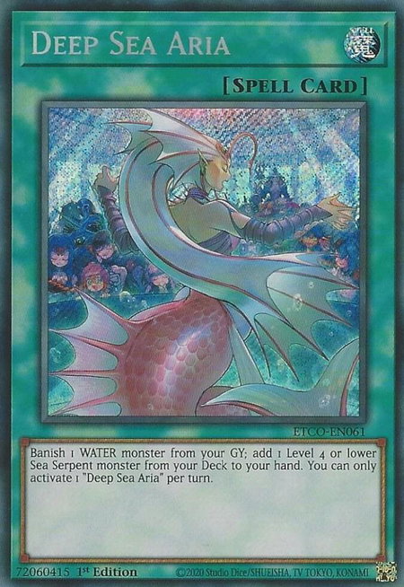 Deep Sea Aria - Eternity Code YuGiOh trading card