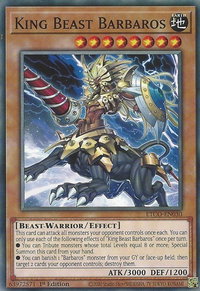 King Beast Barbaros - Eternity Code (ETCO) #ETCO-EN030 - Common / Short Print YuGiOh Trading Card