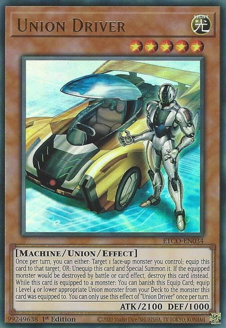 Union Driver - Eternity Code YuGiOh trading card