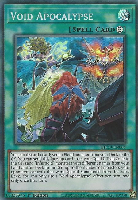 Void Apocalypse - Eternity Code YuGiOh trading card